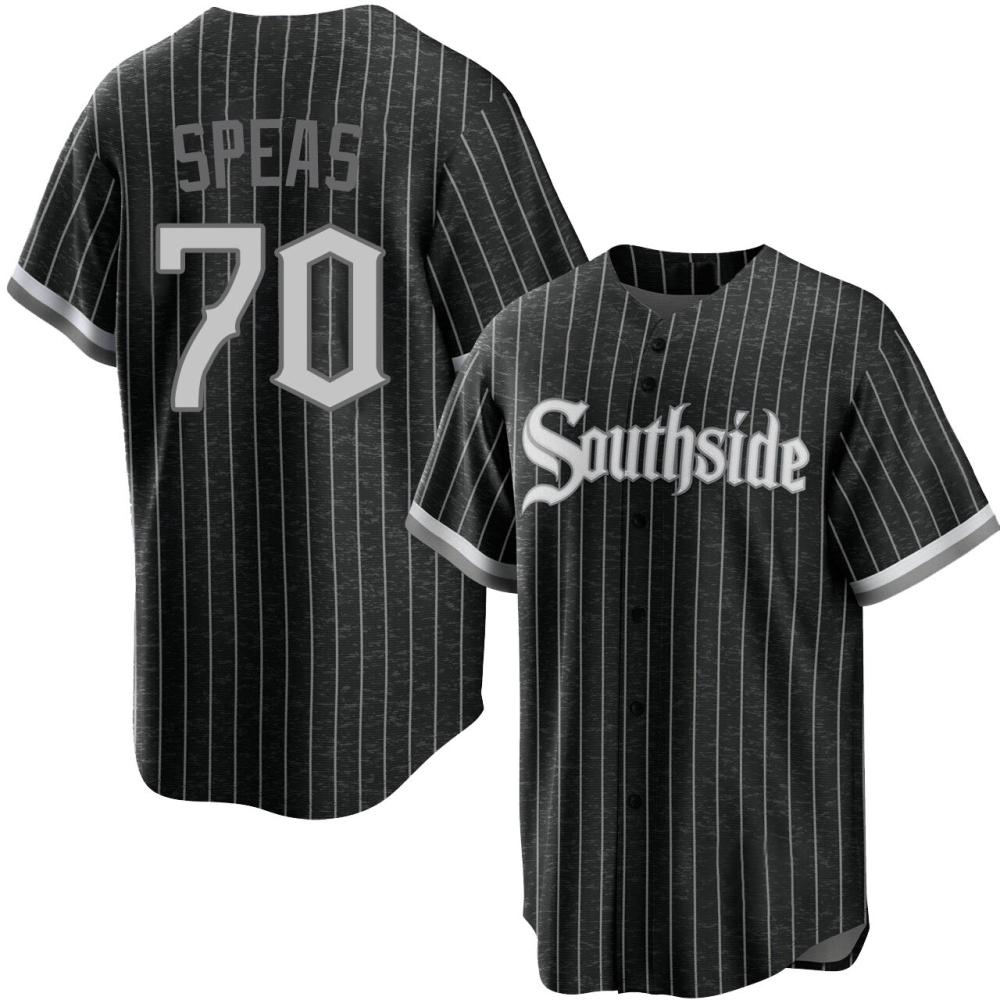 Replica Alex Speas Men's Chicago White Sox Black 2021 City Connect Jersey Replica Alex Speas Men's Chicago White Sox Black 2021 City Connect Jersey