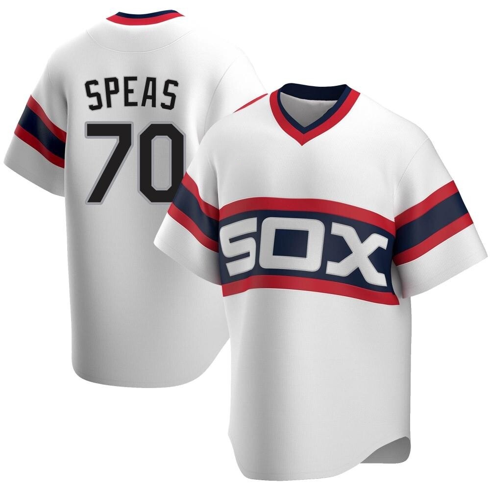 Replica Alex Speas Men's Chicago White Sox White Cooperstown Collection Jersey Replica Alex Speas Men's Chicago White Sox White Cooperstown Collection Jersey