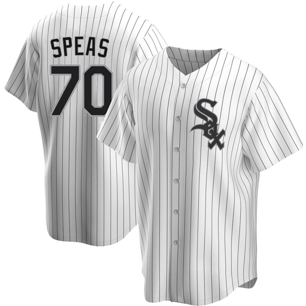 Replica Alex Speas Men's Chicago White Sox White Home Jersey Replica Alex Speas Men's Chicago White Sox White Home Jersey