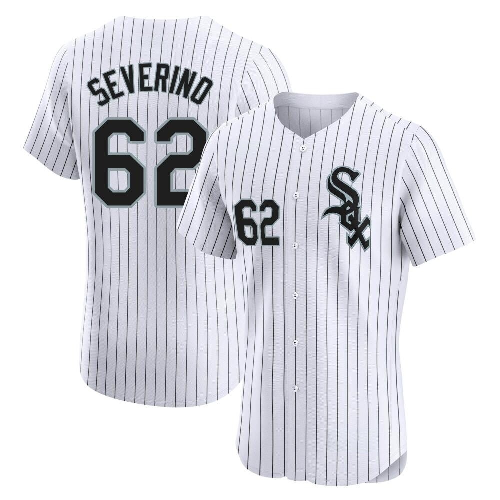 Elite Anderson Severino Men's Chicago White Sox White Home Jersey Elite Anderson Severino Men's Chicago White Sox White Home Jersey