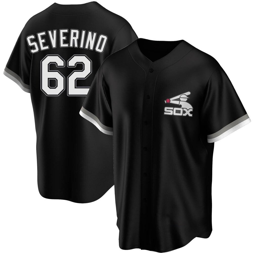 Replica Anderson Severino Men's Chicago White Sox Black Spring Training Jersey Replica Anderson Severino Men's Chicago White Sox Black Spring Training Jersey