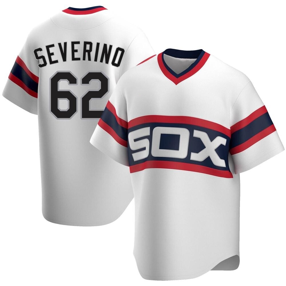 Replica Anderson Severino Men's Chicago White Sox White Cooperstown Collection Jersey Replica Anderson Severino Men's Chicago White Sox White Cooperstown Collection Jersey