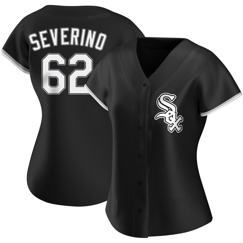 Replica Anderson Severino Women's Chicago White Sox Black Alternate Jersey Replica Anderson Severino Women's Chicago White Sox Black Alternate Jersey