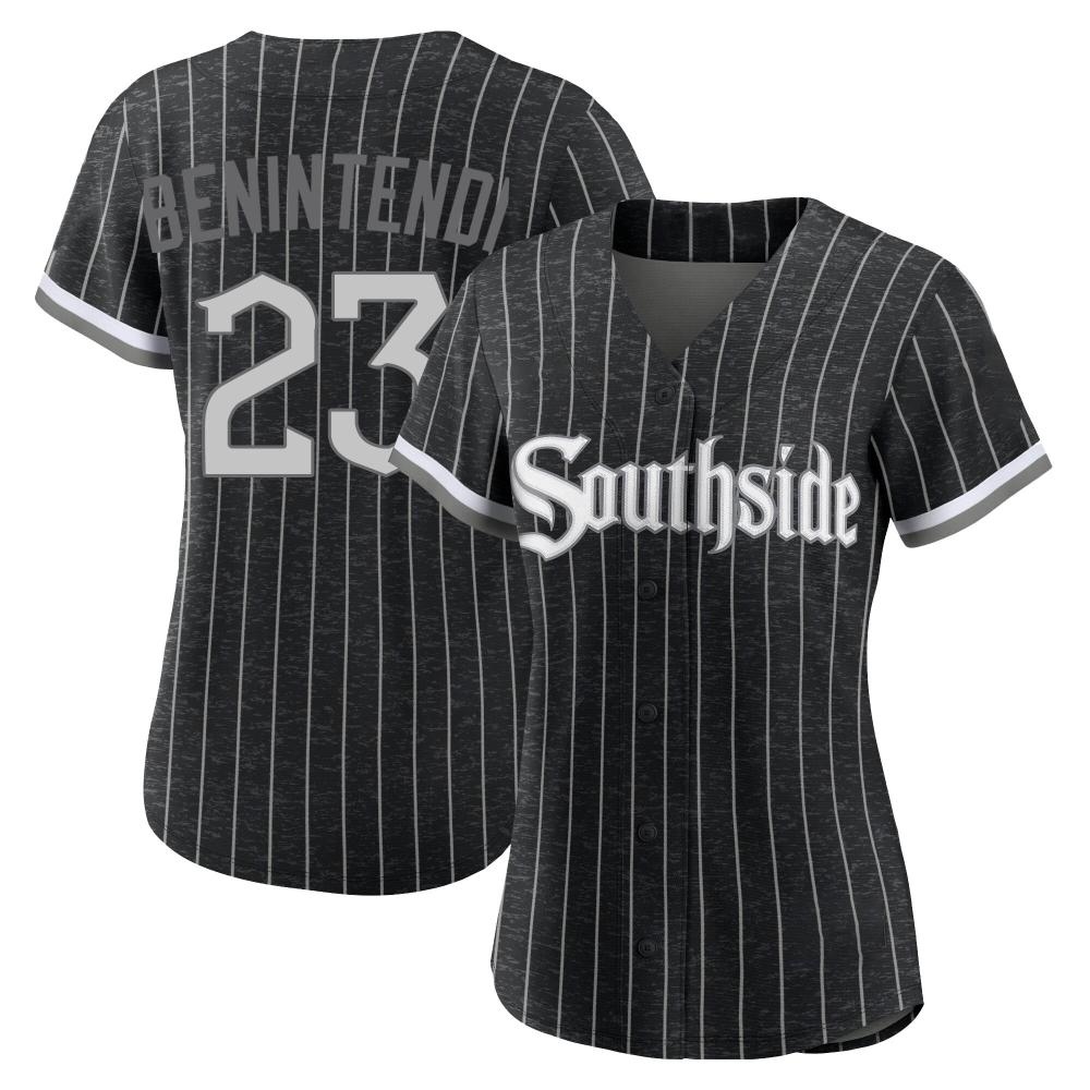 Authentic Andrew Benintendi Women's Chicago White Sox Black 2021 City Connect Jersey Authentic Andrew Benintendi Women's Chicago White Sox Black 2021 City Connect Jersey