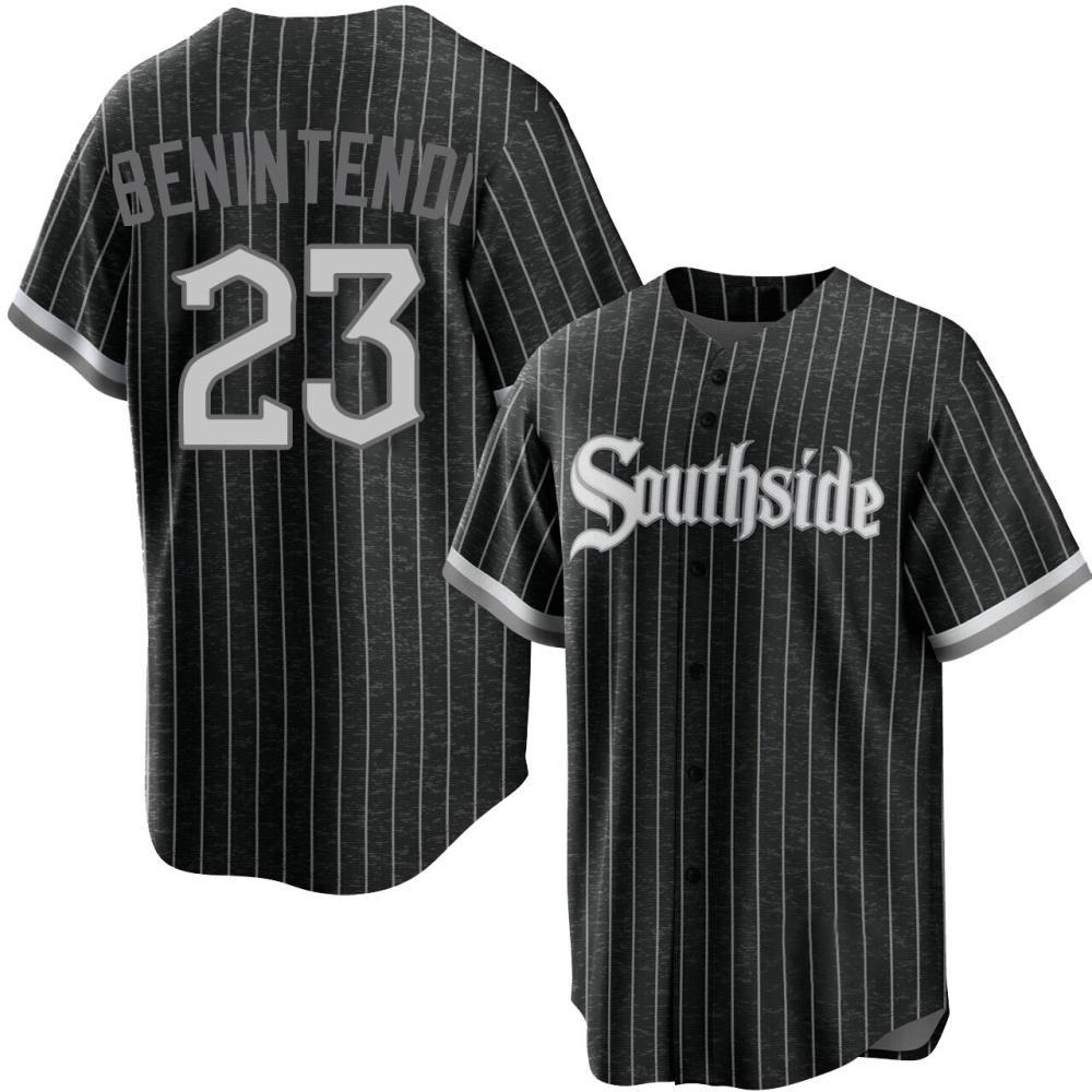Replica Andrew Benintendi Men's Chicago White Sox Black 2021 City Connect Jersey Replica Andrew Benintendi Men's Chicago White Sox Black 2021 City Connect Jersey