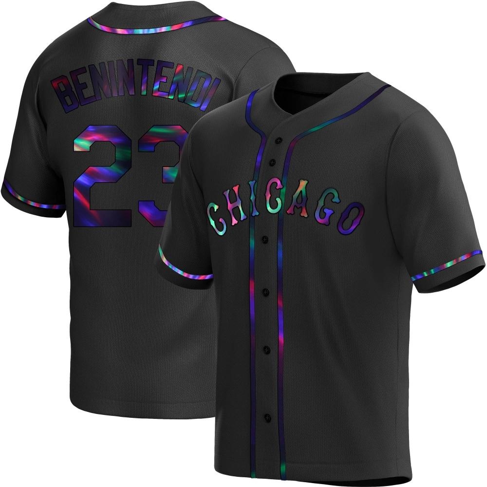 Replica Andrew Benintendi Youth Chicago White Sox Black Holographic Alternate Jersey Replica Andrew Benintendi Youth Chicago White Sox Black Holographic Alternate Jersey