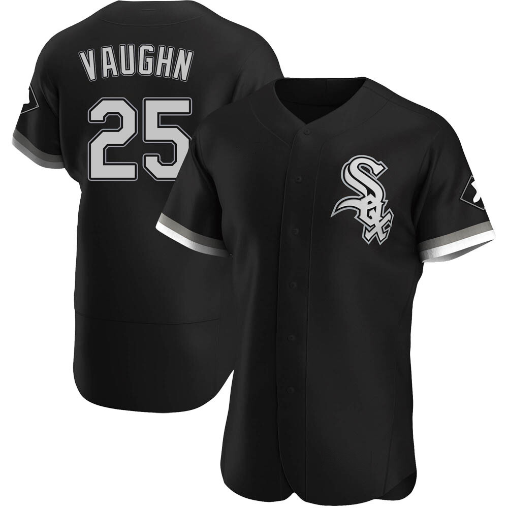 Authentic Andrew Vaughn Men's Chicago White Sox Black Alternate Jersey