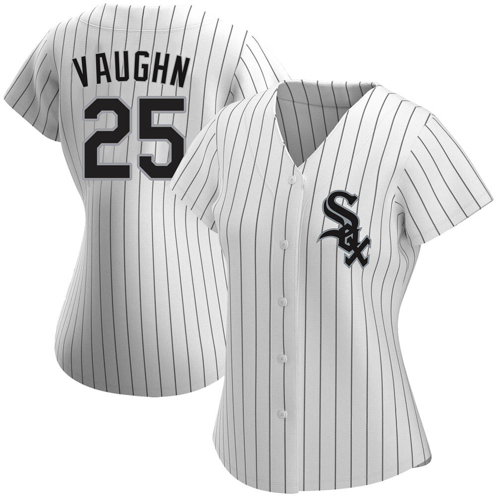 Authentic Andrew Vaughn Women's Chicago White Sox White Home Jersey Authentic Andrew Vaughn Women's Chicago White Sox White Home Jersey