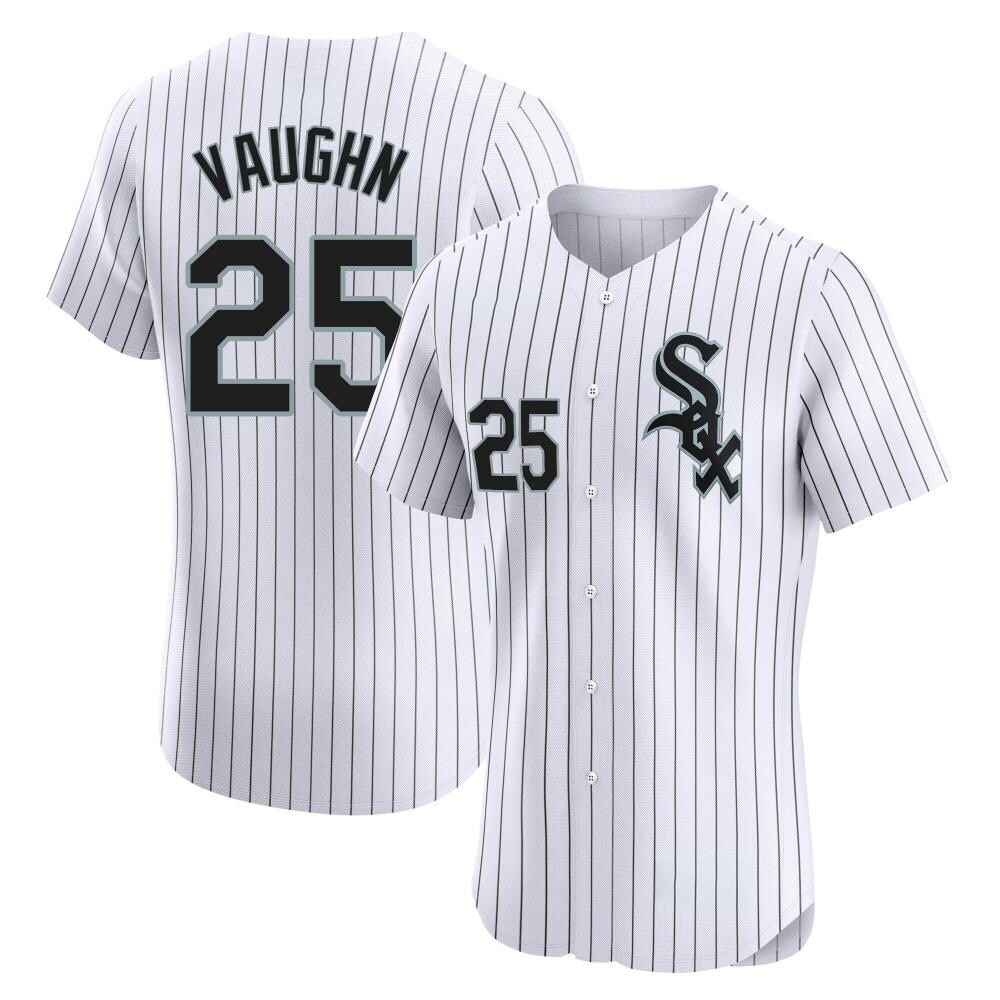 Elite Andrew Vaughn Men's Chicago White Sox White Home Jersey Elite Andrew Vaughn Men's Chicago White Sox White Home Jersey