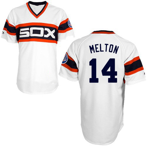 Authentic Bill Melton Men's Chicago White Sox White 1983 Throwback Jersey Authentic Bill Melton Men's Chicago White Sox White 1983 Throwback Jersey