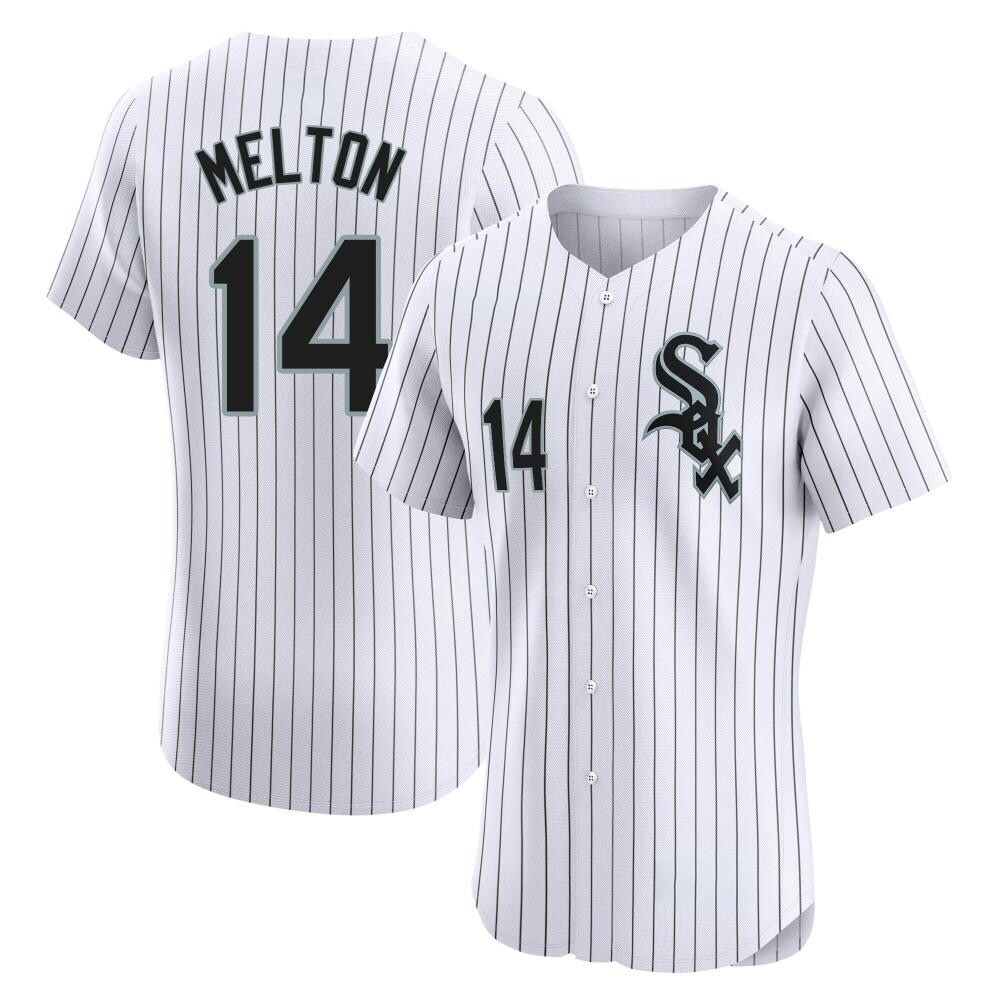 Elite Bill Melton Men's Chicago White Sox White Home Jersey