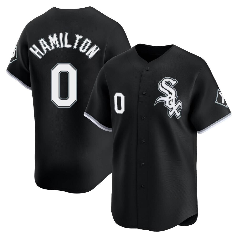 Limited Billy Hamilton Men's Chicago White Sox Black Alternate Jersey Limited Billy Hamilton Men's Chicago White Sox Black Alternate Jersey