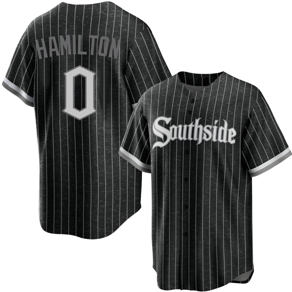 Replica Billy Hamilton Men's Chicago White Sox Black 2021 City Connect Jersey Replica Billy Hamilton Men's Chicago White Sox Black 2021 City Connect Jersey