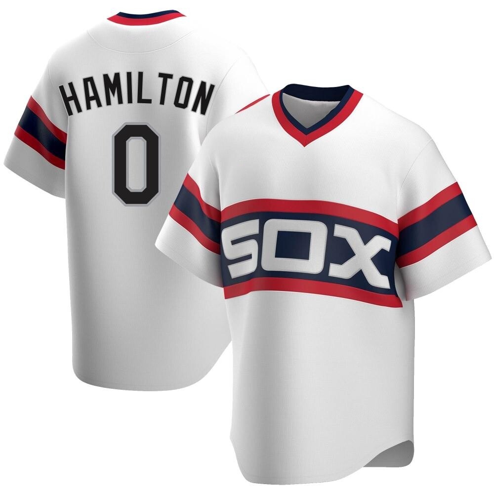 Replica Billy Hamilton Men's Chicago White Sox White Cooperstown Collection Jersey Replica Billy Hamilton Men's Chicago White Sox White Cooperstown Collection Jersey