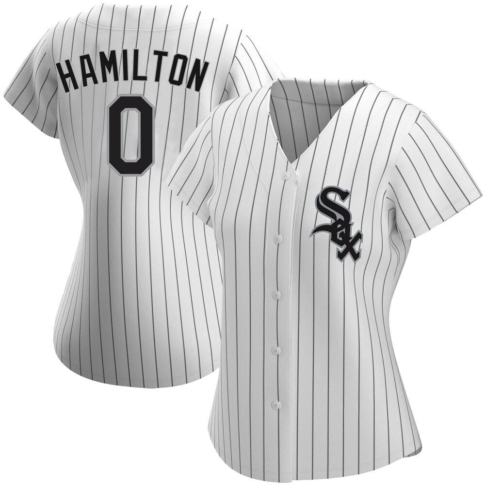 Replica Billy Hamilton Women's Chicago White Sox White Home Jersey Replica Billy Hamilton Women's Chicago White Sox White Home Jersey