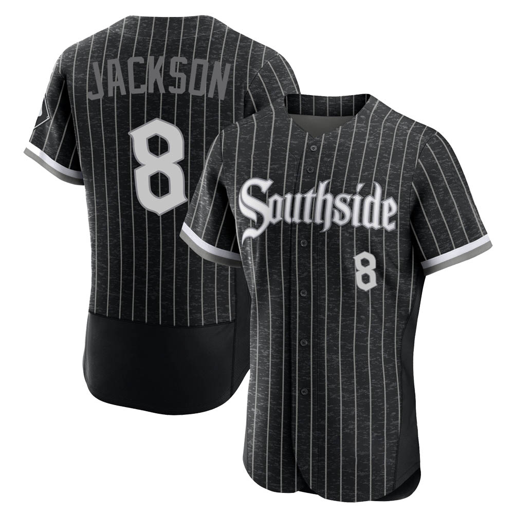 Authentic Bo Jackson Men's Chicago White Sox Black 2021 City Connect Jersey Authentic Bo Jackson Men's Chicago White Sox Black 2021 City Connect Jersey