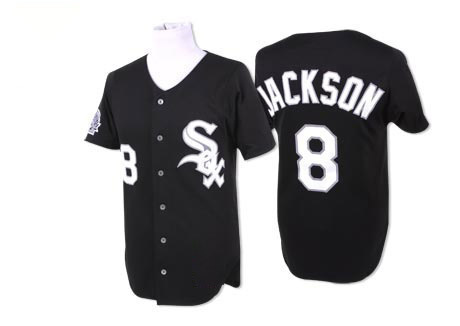 Replica Bo Jackson Men's Chicago White Sox Black Throwback Jersey