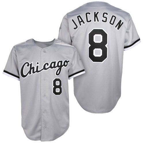 Replica Bo Jackson Men's Chicago White Sox Grey 1993 Throwback Jersey Replica Bo Jackson Men's Chicago White Sox Grey 1993 Throwback Jersey
