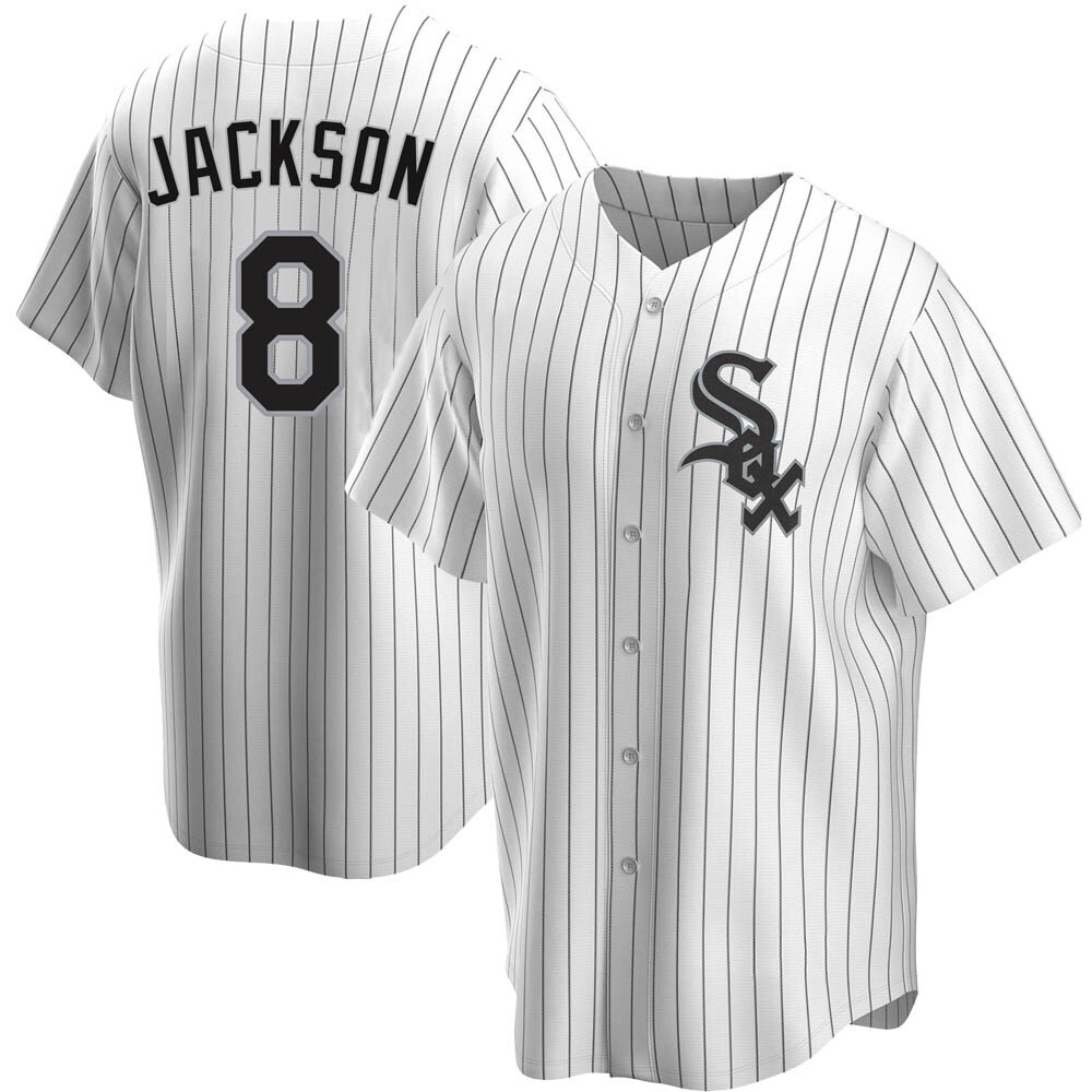 Replica Bo Jackson Men's Chicago White Sox White Home Jersey Replica Bo Jackson Men's Chicago White Sox White Home Jersey