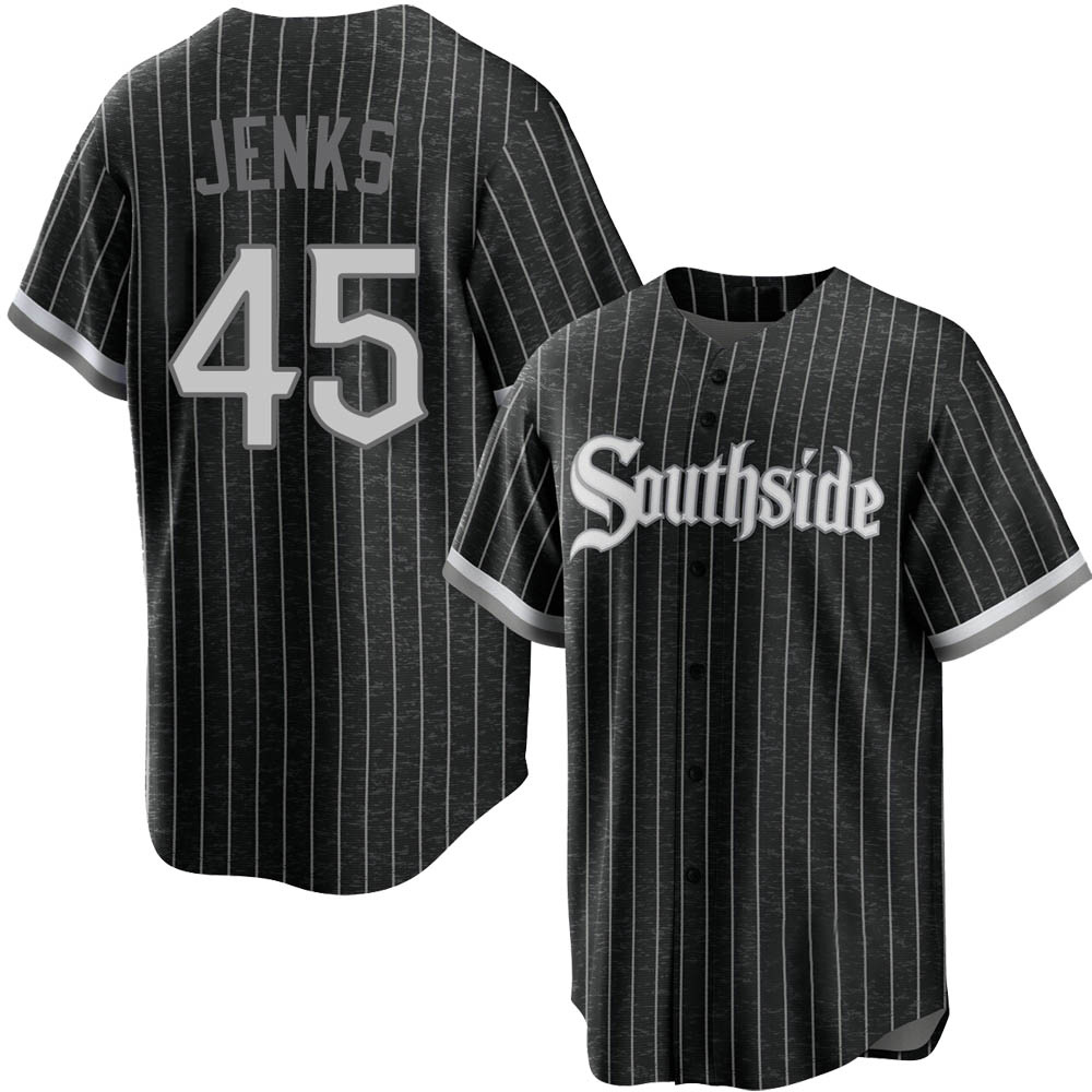 Replica Bobby Jenks Men's Chicago White Sox Black 2021 City Connect Jersey Replica Bobby Jenks Men's Chicago White Sox Black 2021 City Connect Jersey