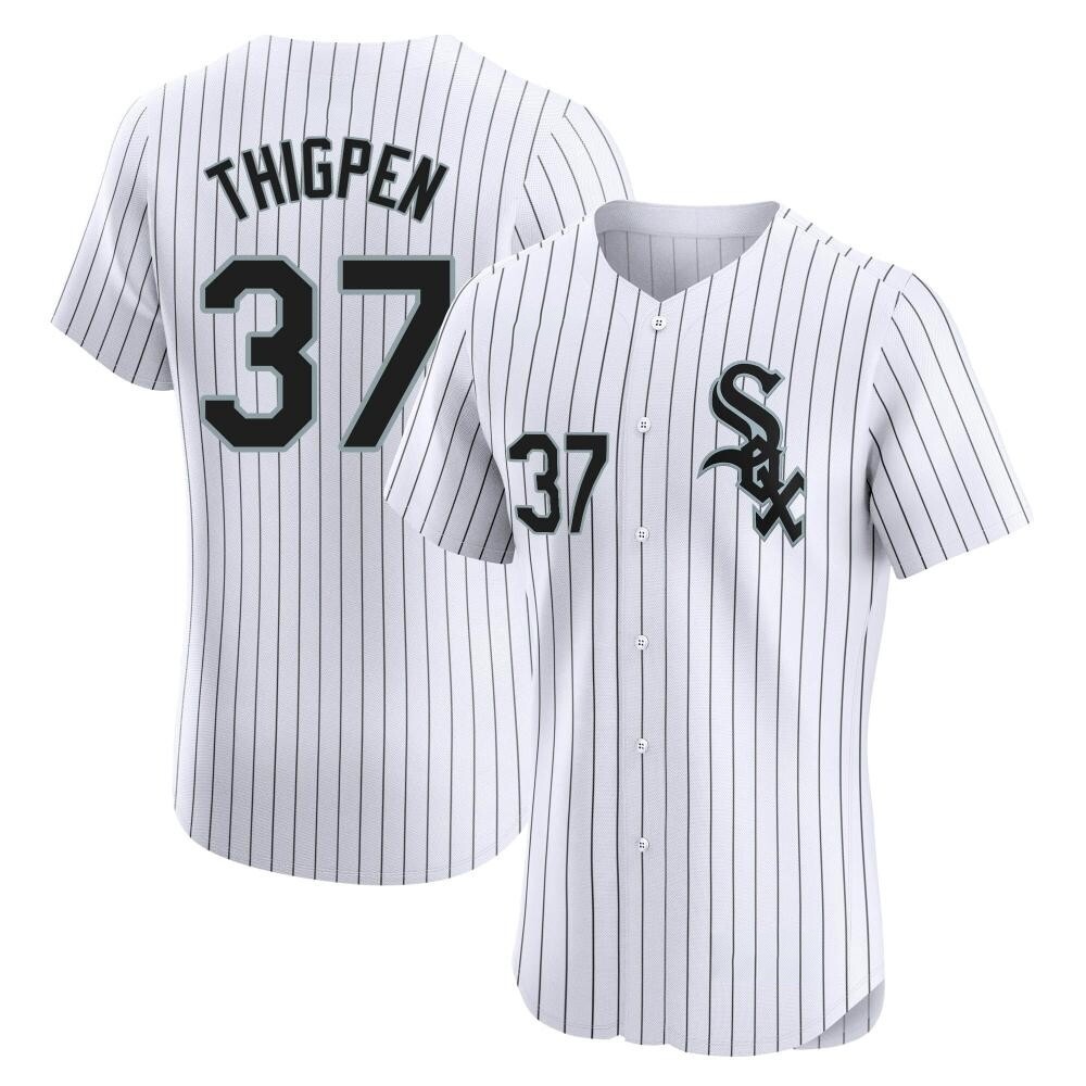 Elite Bobby Thigpen Men's Chicago White Sox White Home Jersey