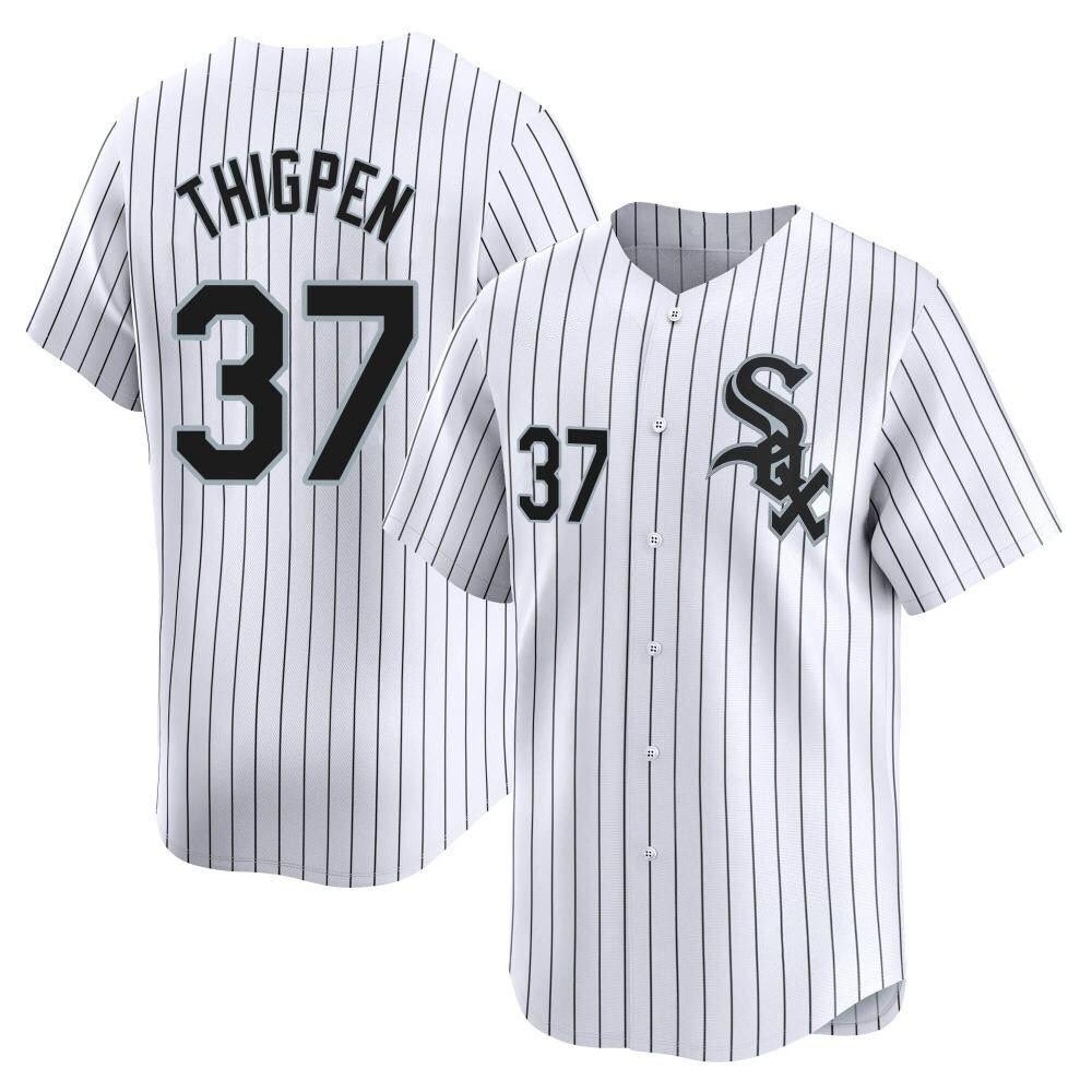 Limited Bobby Thigpen Men's Chicago White Sox White Home Jersey Limited Bobby Thigpen Men's Chicago White Sox White Home Jersey