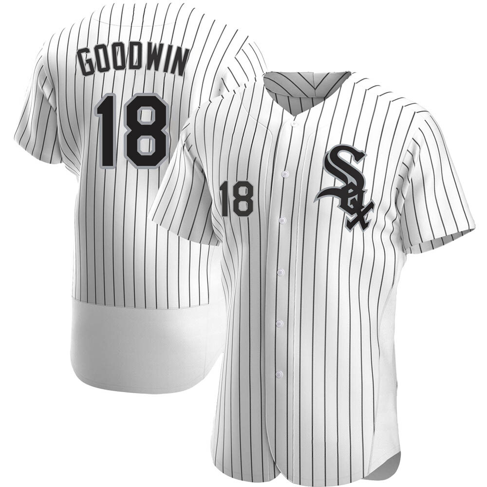 Authentic Brian Goodwin Men's Chicago White Sox White Home Jersey