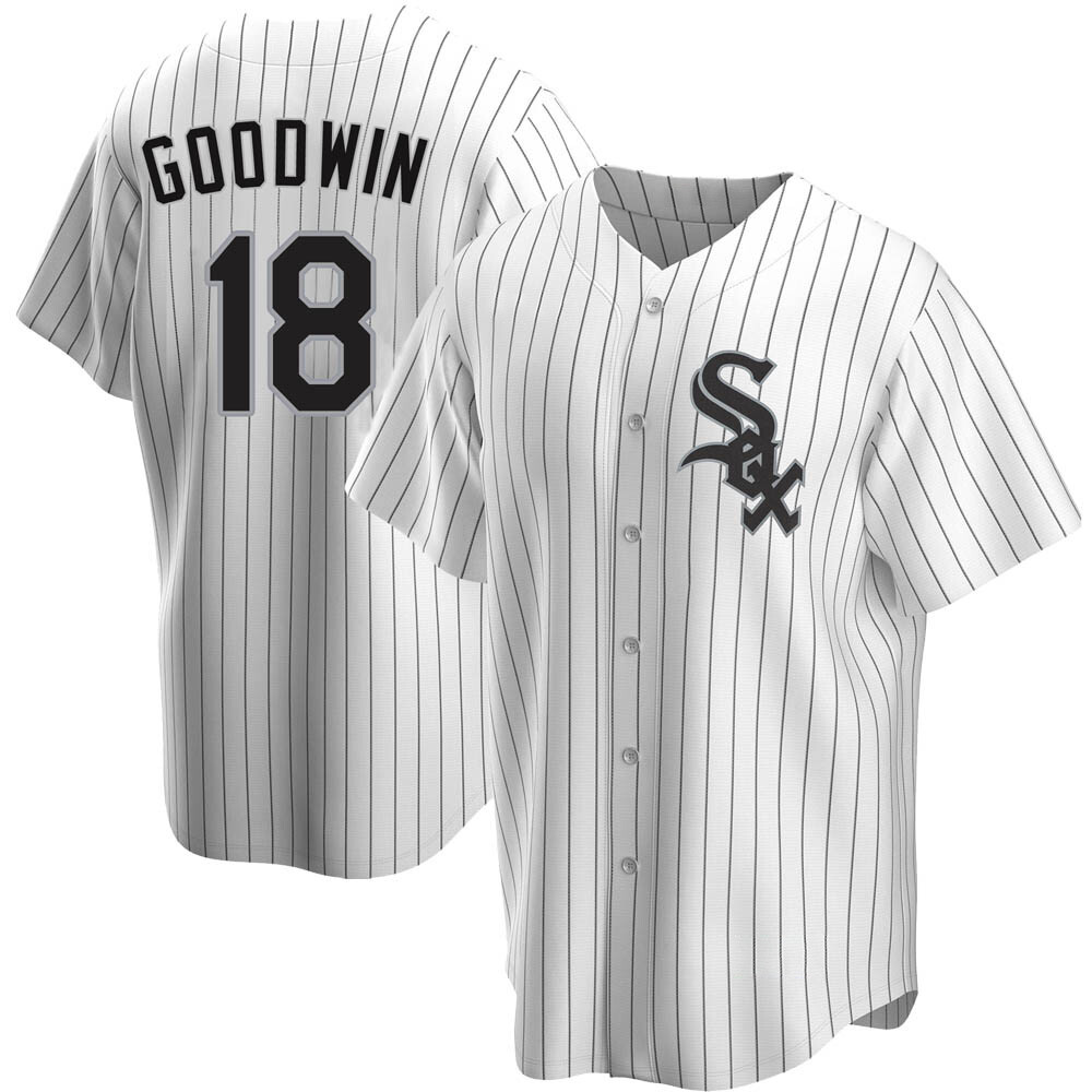 Replica Brian Goodwin Men's Chicago White Sox White Home Jersey Replica Brian Goodwin Men's Chicago White Sox White Home Jersey