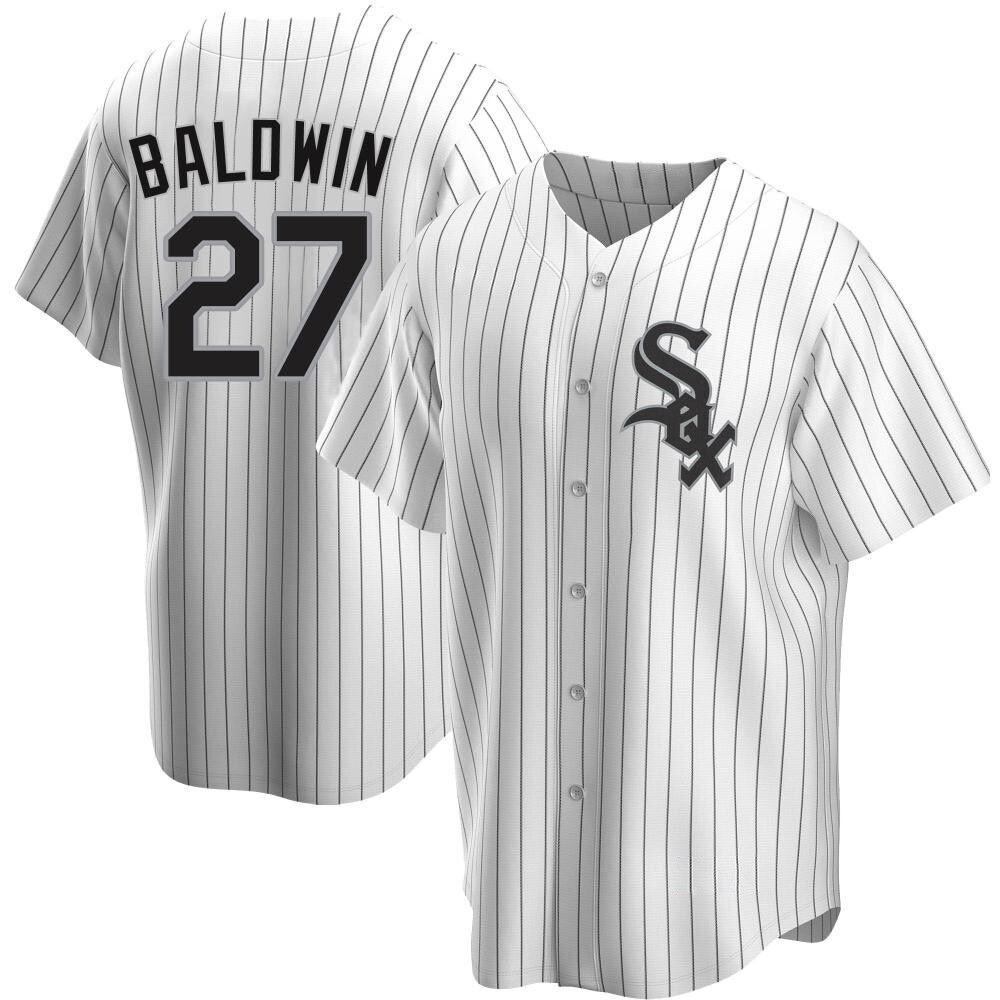 Replica Brooks Baldwin Men's Chicago White Sox White Home Jersey Replica Brooks Baldwin Men's Chicago White Sox White Home Jersey