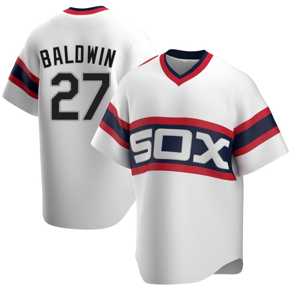 Replica Brooks Baldwin Youth Chicago White Sox White Cooperstown Collection Jersey Replica Brooks Baldwin Youth Chicago White Sox White Cooperstown Collection Jersey