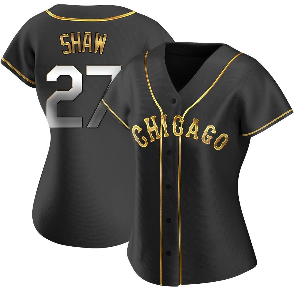 Replica Bryan Shaw Women's Chicago White Sox Black Golden Alternate Jersey Replica Bryan Shaw Women's Chicago White Sox Black Golden Alternate Jersey