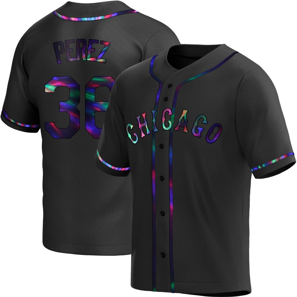 Replica Carlos Perez Youth Chicago White Sox Black Holographic Alternate Jersey Replica Carlos Perez Youth Chicago White Sox Black Holographic Alternate Jersey