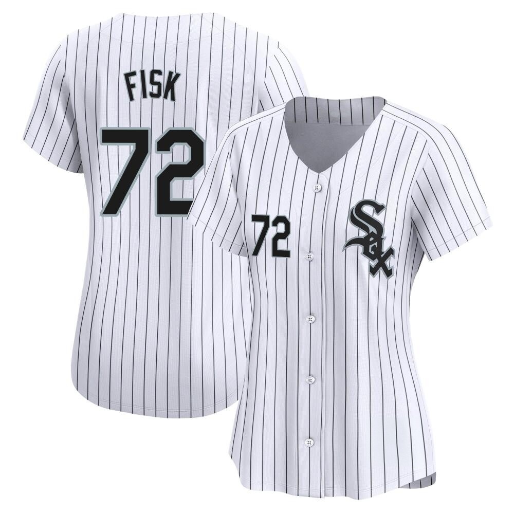 Limited Carlton Fisk Women's Chicago White Sox White Home Jersey Limited Carlton Fisk Women's Chicago White Sox White Home Jersey
