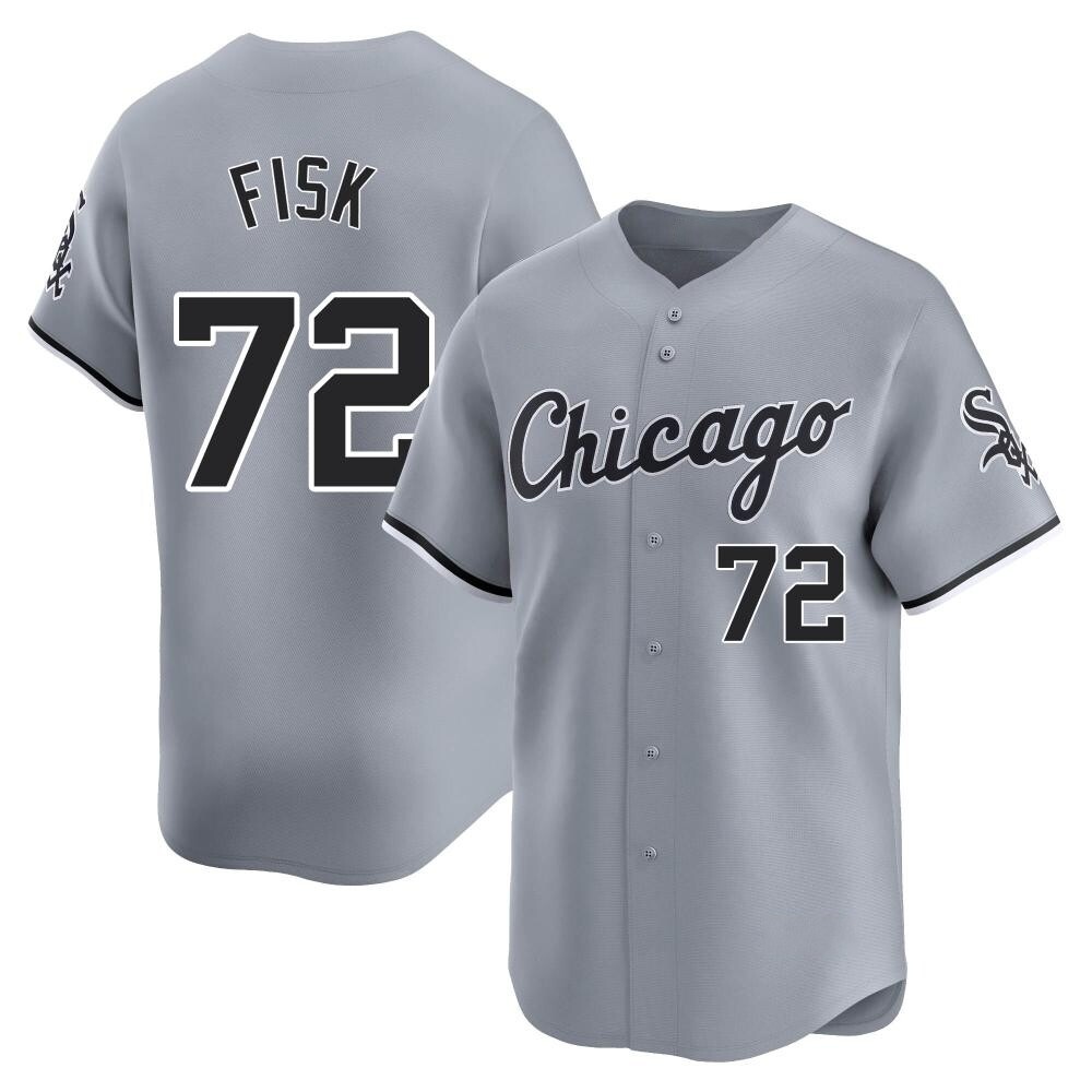 Limited Carlton Fisk Youth Chicago White Sox Gray Road Jersey Limited Carlton Fisk Youth Chicago White Sox Gray Road Jersey