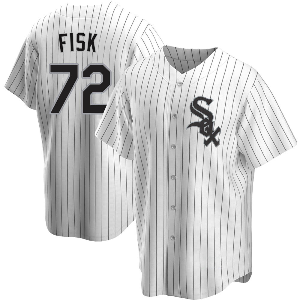 Replica Carlton Fisk Youth Chicago White Sox White Home Jersey Replica Carlton Fisk Youth Chicago White Sox White Home Jersey