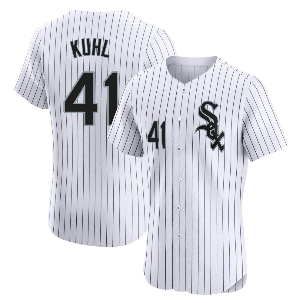 Elite Chad Kuhl Men's Chicago White Sox White Home Jersey