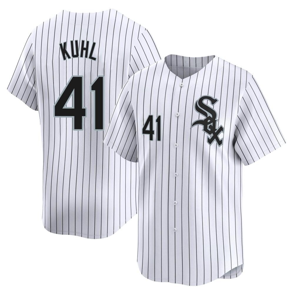 Limited Chad Kuhl Men's Chicago White Sox White Home Jersey Limited Chad Kuhl Men's Chicago White Sox White Home Jersey