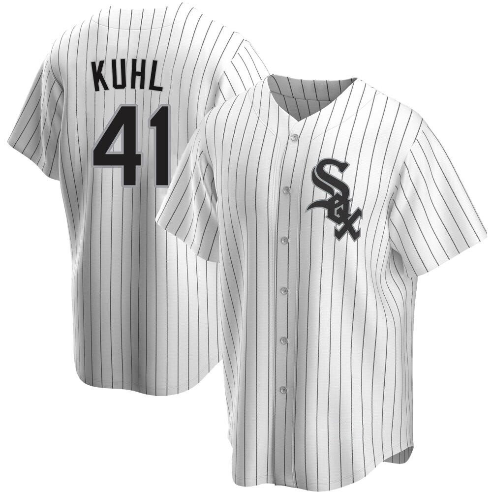 Replica Chad Kuhl Men's Chicago White Sox White Home Jersey Replica Chad Kuhl Men's Chicago White Sox White Home Jersey