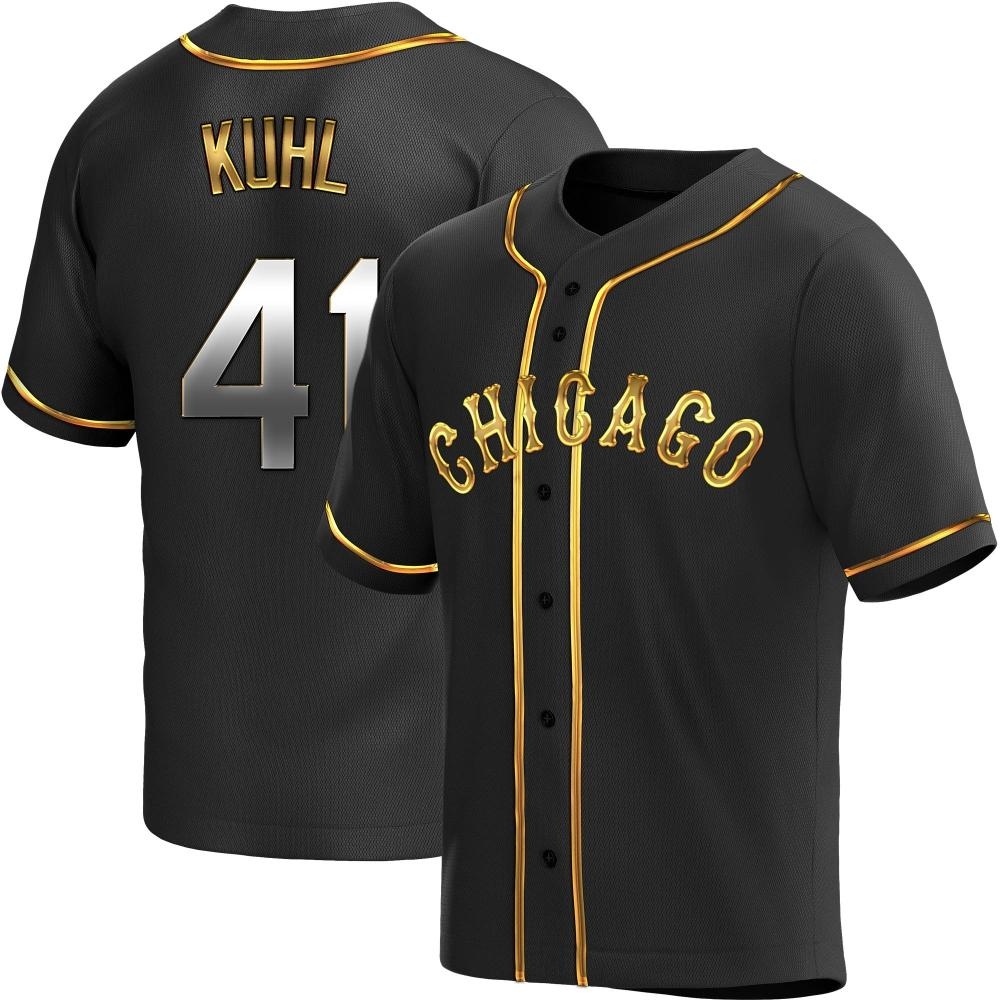 Replica Chad Kuhl Youth Chicago White Sox Black Golden Alternate Jersey Replica Chad Kuhl Youth Chicago White Sox Black Golden Alternate Jersey