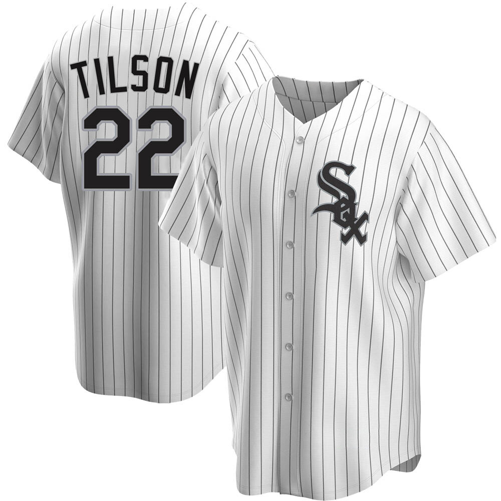 Replica Charlie Tilson Men's Chicago White Sox White Home Jersey Replica Charlie Tilson Men's Chicago White Sox White Home Jersey