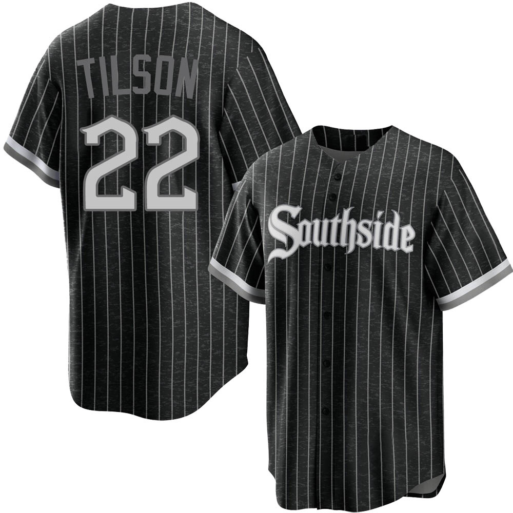 Replica Charlie Tilson Youth Chicago White Sox Black 2021 City Connect Jersey Replica Charlie Tilson Youth Chicago White Sox Black 2021 City Connect Jersey