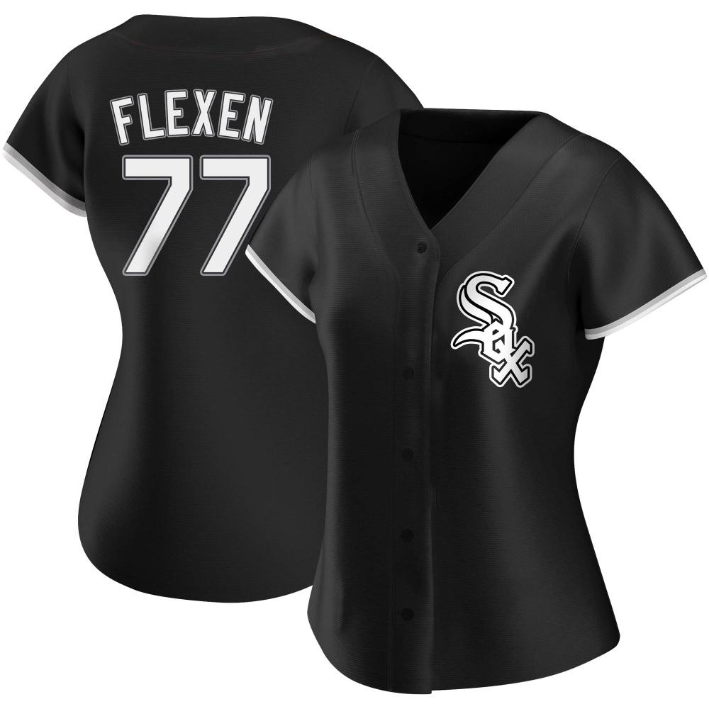 Authentic Chris Flexen Women's Chicago White Sox Black Alternate Jersey Authentic Chris Flexen Women's Chicago White Sox Black Alternate Jersey
