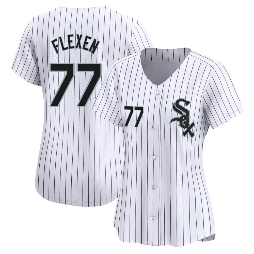 Limited Chris Flexen Women's Chicago White Sox White Home Jersey Limited Chris Flexen Women's Chicago White Sox White Home Jersey