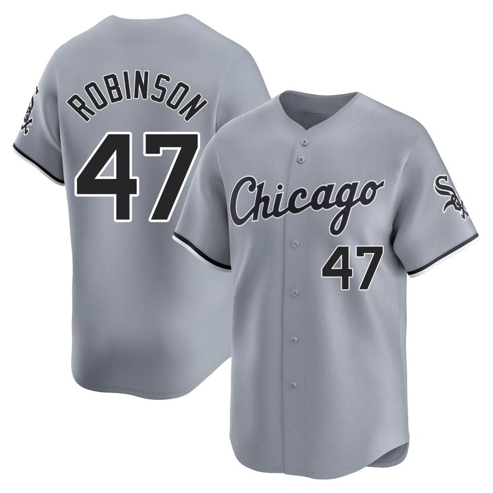 Limited Chuckie Robinson Youth Chicago White Sox Gray Road Jersey Limited Chuckie Robinson Youth Chicago White Sox Gray Road Jersey