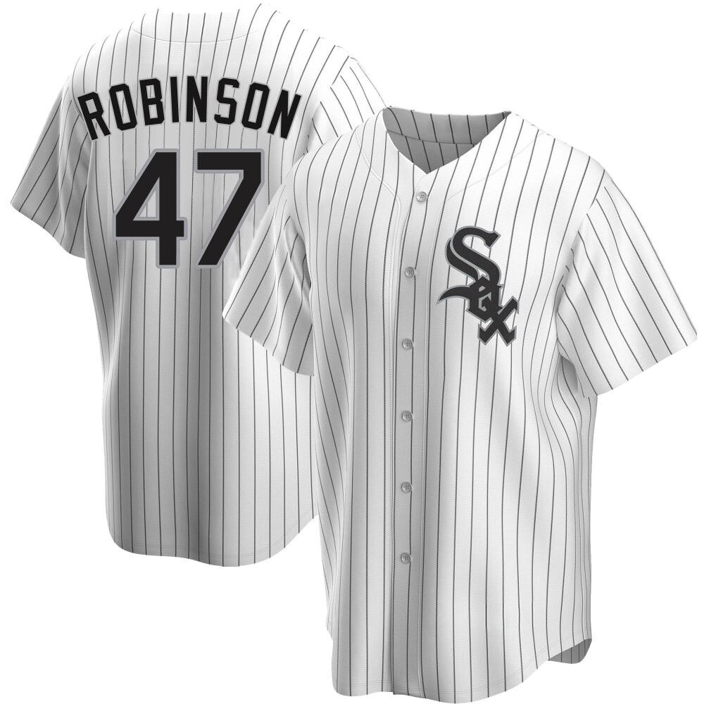 Replica Chuckie Robinson Youth Chicago White Sox White Home Jersey Replica Chuckie Robinson Youth Chicago White Sox White Home Jersey