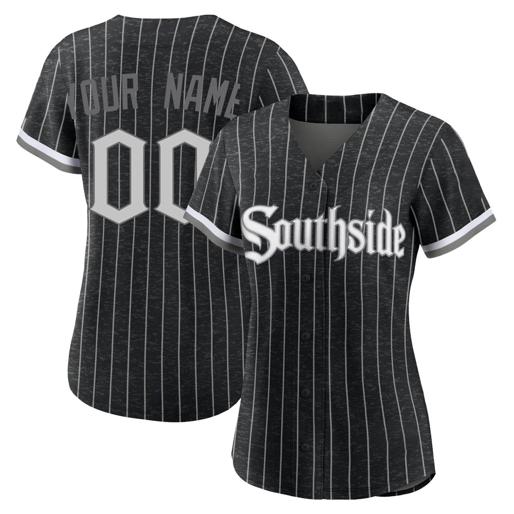 Authentic Custom Women's Chicago White Sox Black 2021 City Connect Jersey Authentic Custom Women's Chicago White Sox Black 2021 City Connect Jersey