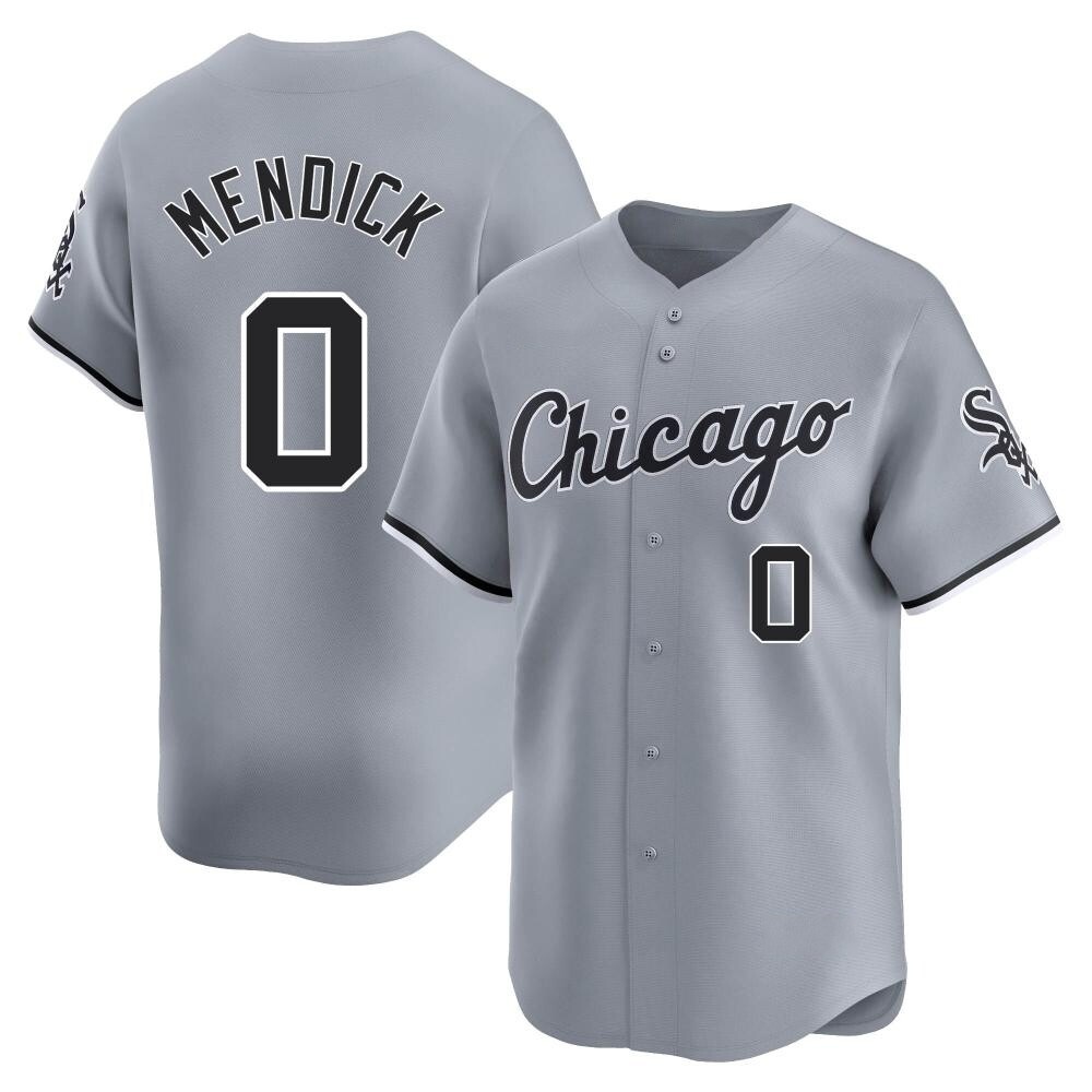 Limited Danny Mendick Men's Chicago White Sox Gray Road Jersey Limited Danny Mendick Men's Chicago White Sox Gray Road Jersey