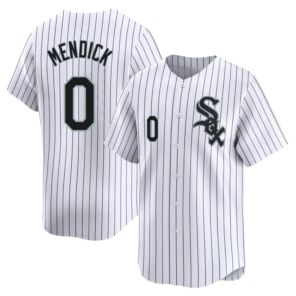 Limited Danny Mendick Men's Chicago White Sox White Home Jersey Limited Danny Mendick Men's Chicago White Sox White Home Jersey