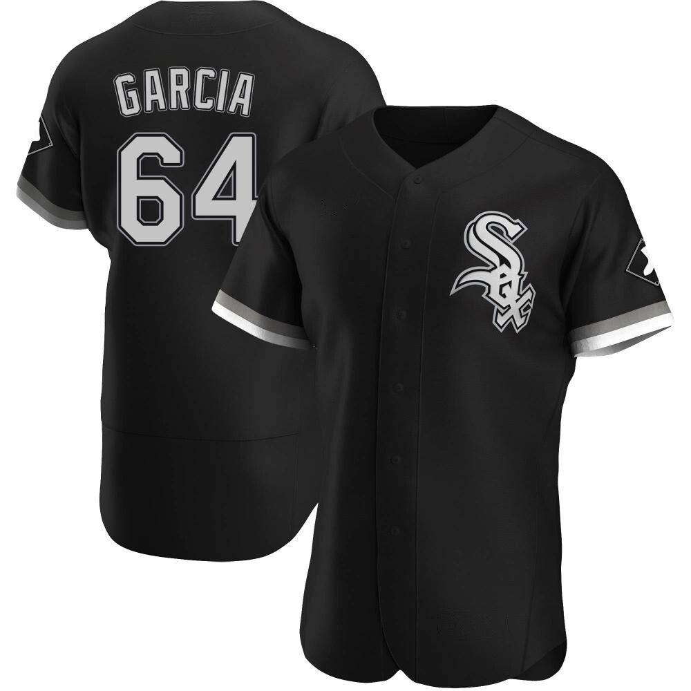 Authentic Deivi Garcia Men's Chicago White Sox Black Alternate Jersey Authentic Deivi Garcia Men's Chicago White Sox Black Alternate Jersey