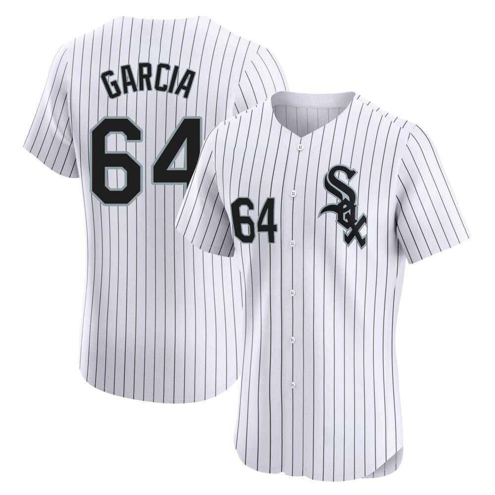 Elite Deivi Garcia Men's Chicago White Sox White Home Jersey